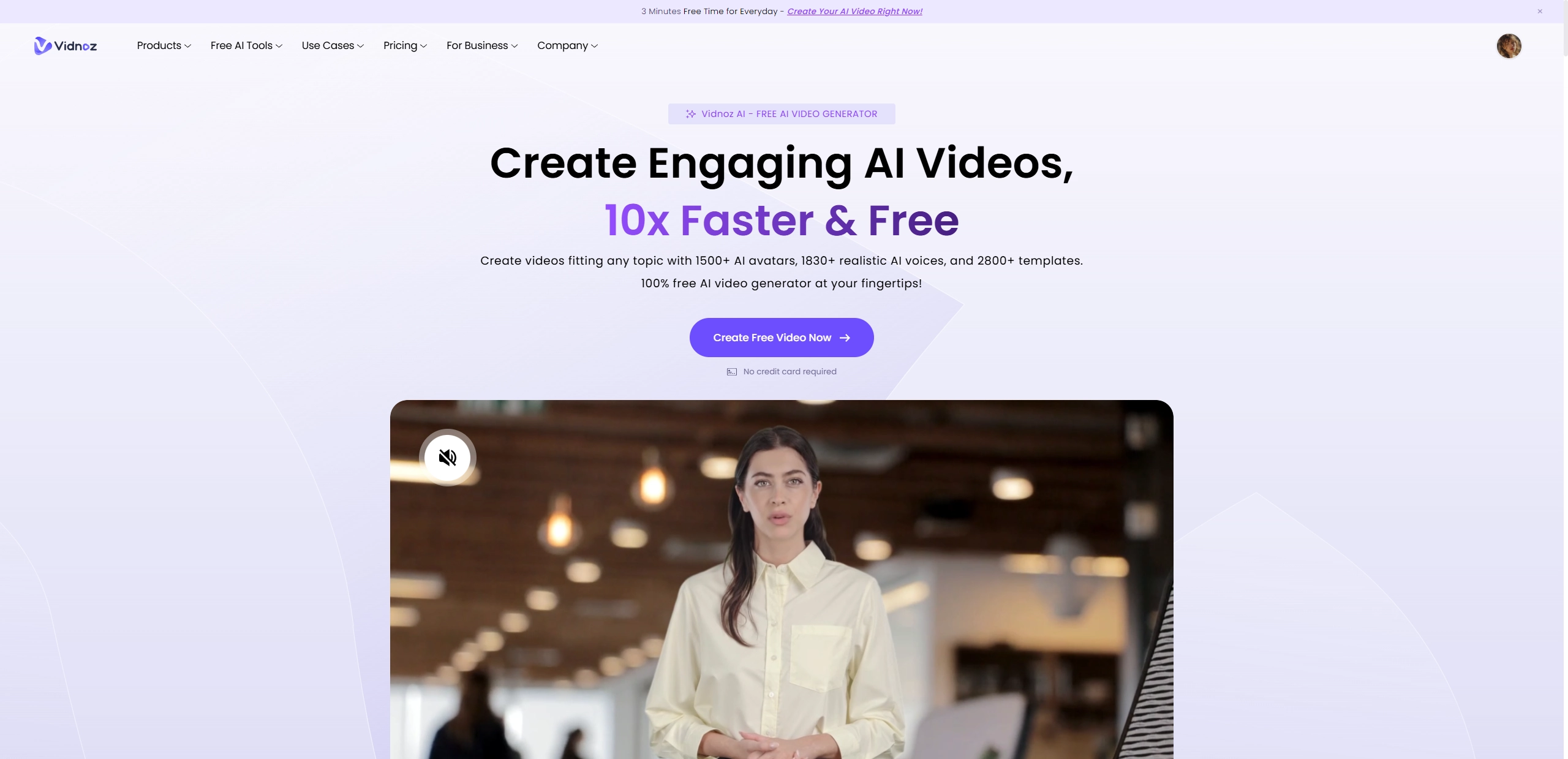 Mandarin Text to Speech Vidnoz Talking Avatar