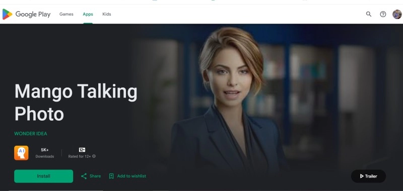 Mango Photo Talking App AI Free