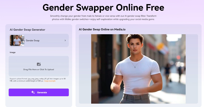 Mediaio Free Online Gender Swap