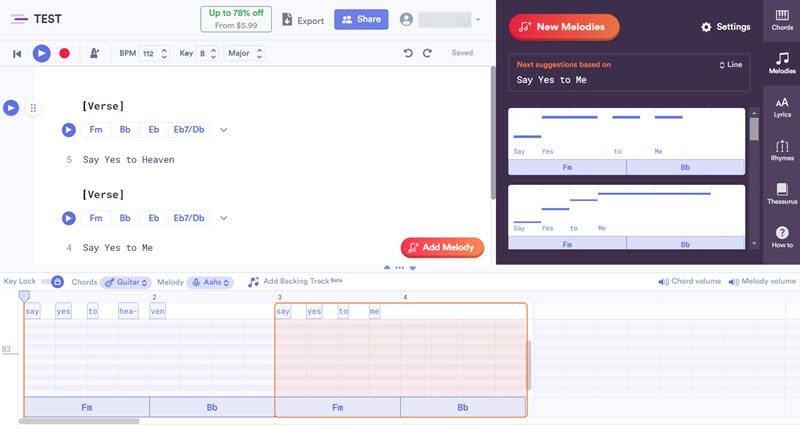 MelodyStudio AI Melody Generator from Lyrics