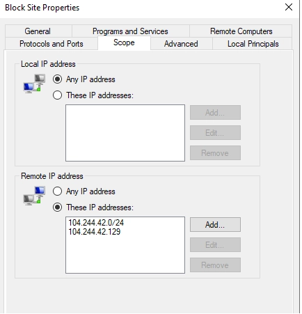 Modify the Firewall Settings
