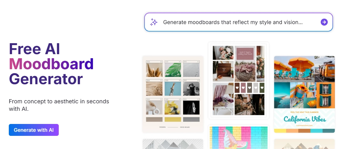 Mood Board Generator from Ideas