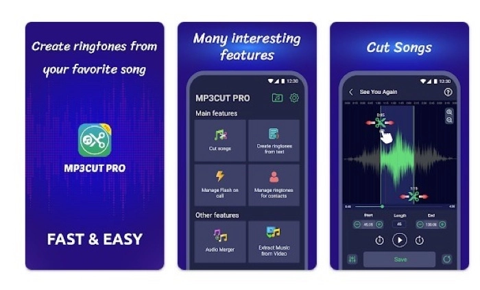 MP3Cut Pro Ringtone Maker for Android