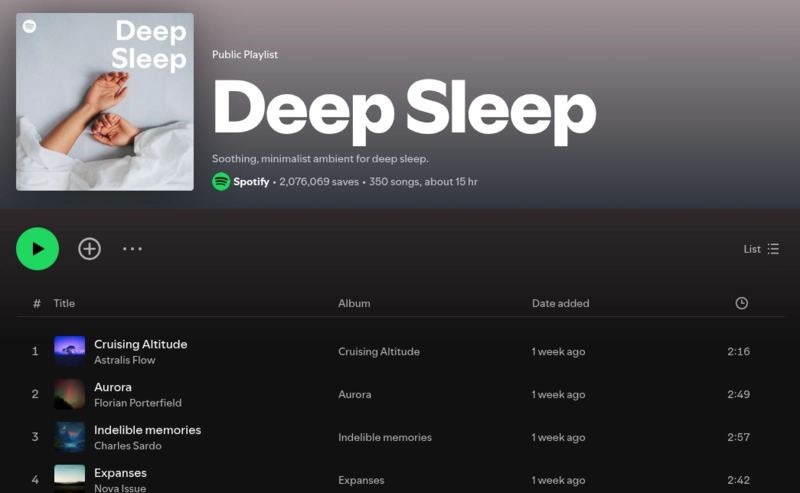 Music For Sleeping No Ads Spotify Deep Sleep Playlist
