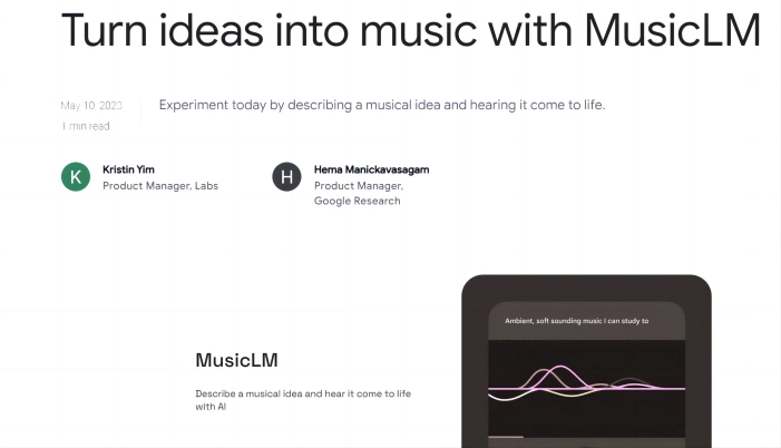MusicLM by Google