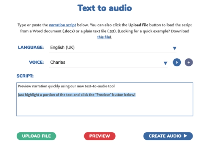 Narakeet - Versatile File Support for Converting Blog Articles to Audio