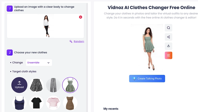 New Style Try on Online with Vidnoz AI Clothes Changer