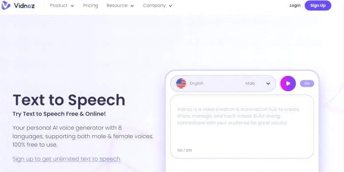 News Reporter AI Voice Vidnoz Text to Speech