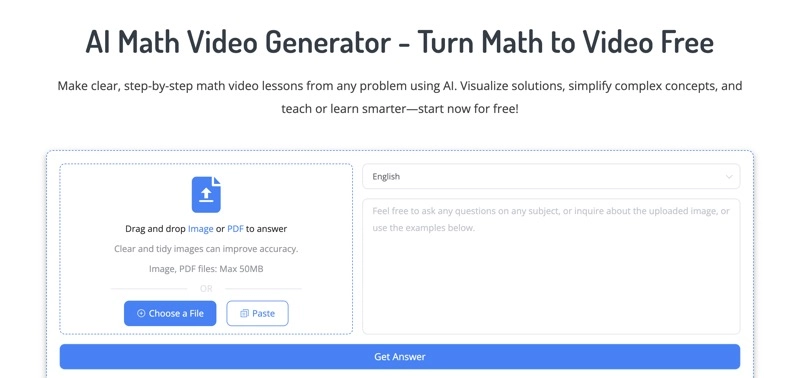 NoteGPT AI Math Video Generator