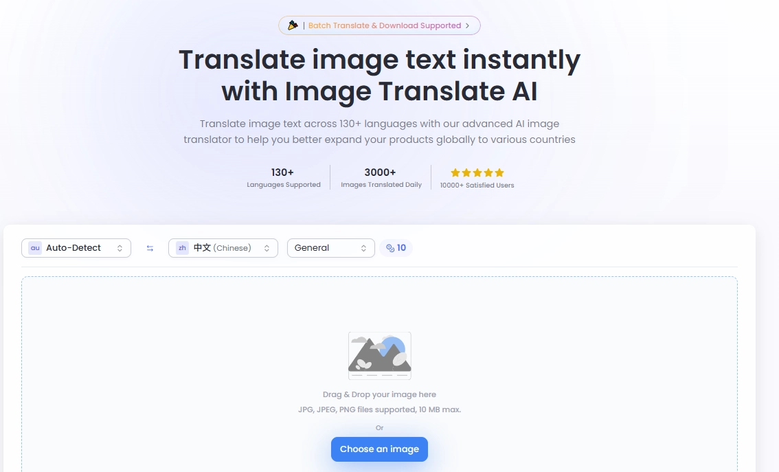 Online AI Image Translator