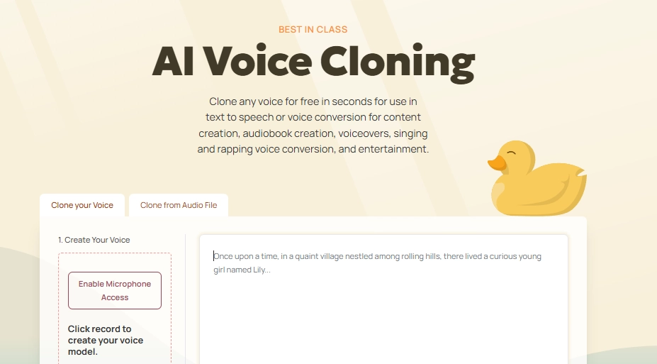Online AI Voice Copier