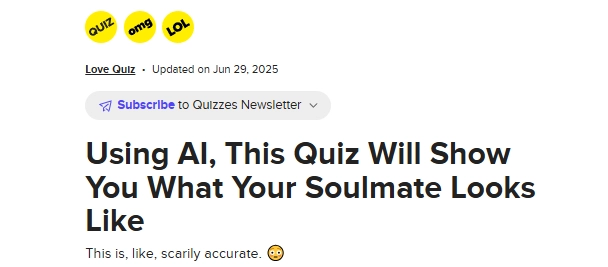Online Soulmate Quiz