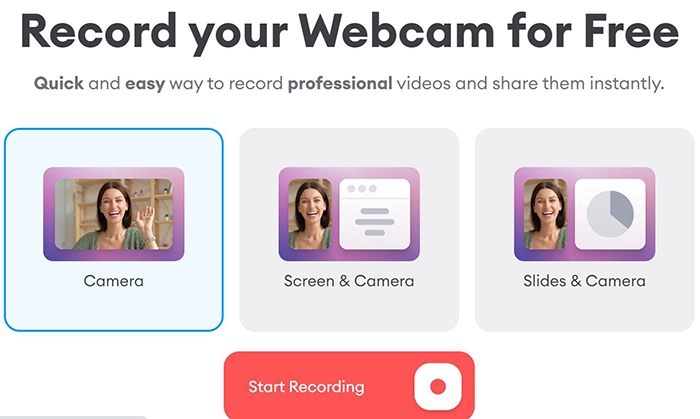 VEED: Online-Webcam-Recorder zur kostenlosen Videoaufnahme