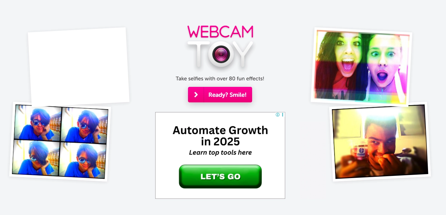 Online Y2K Camera Filter Website