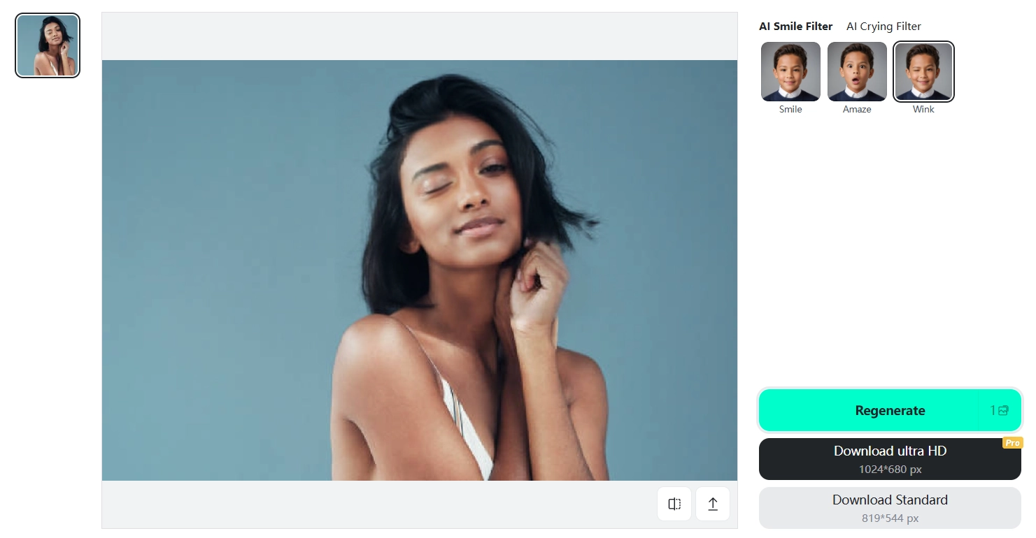 Onlion AI Makes Photo Wink