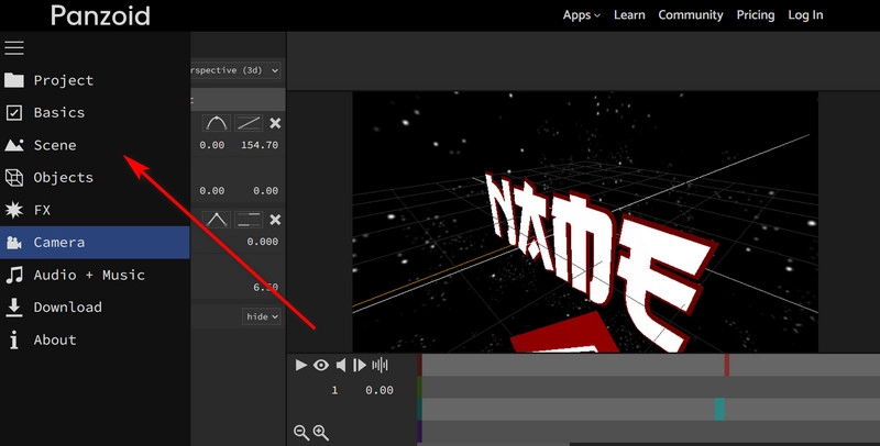 Panzoid Anime Intro Maker Interface