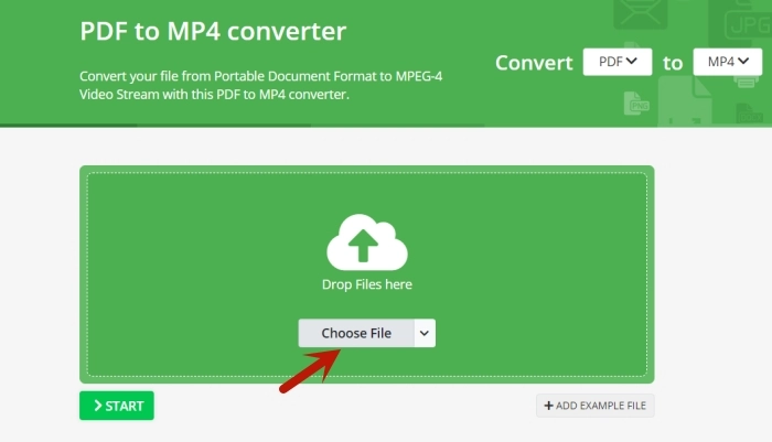 PDF to Video with Online Converter - Step 2