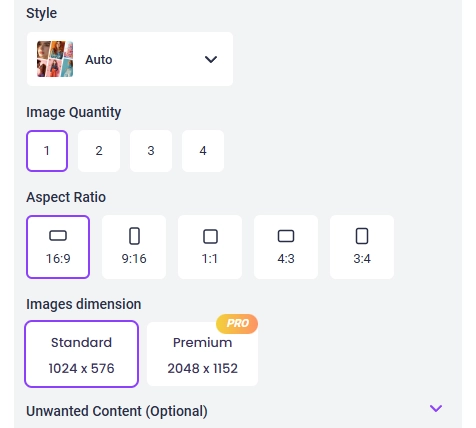 Peppa Pig AI Image Settings