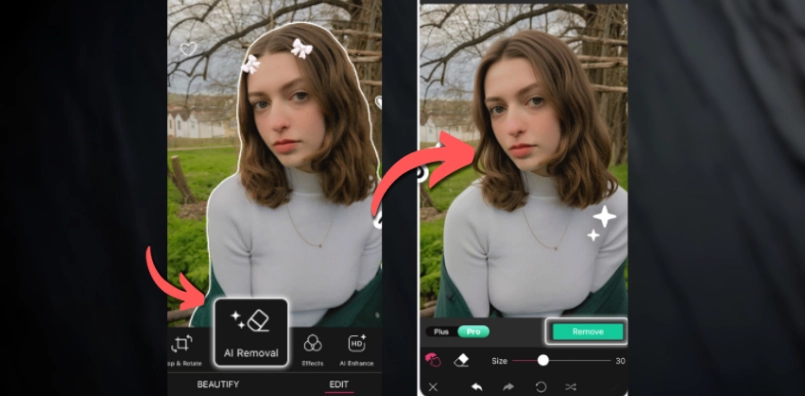 Perfect Corp: Remove Snapchat Filters on Mobile App