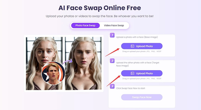 Perform Face Morph Online with Vidnoz AI