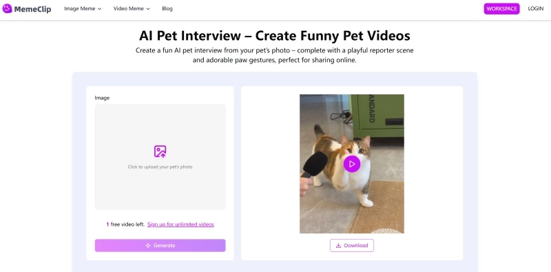 Pet Interview MemeClip