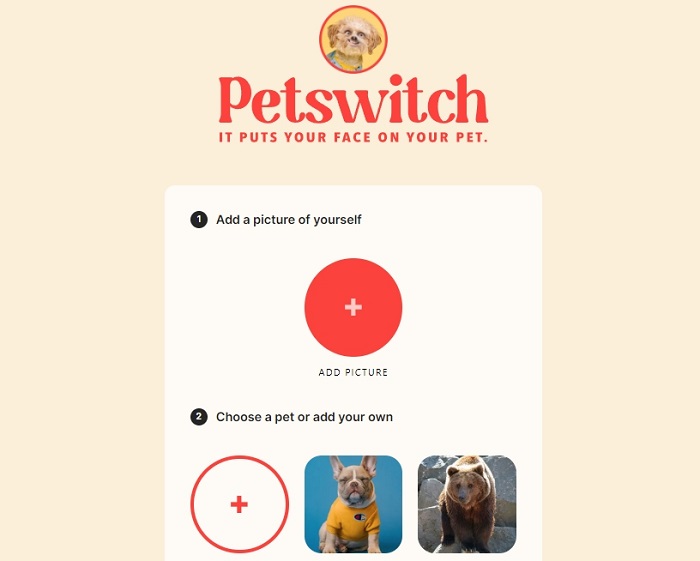 PetSwitch Human and Pet Faces Combiner
