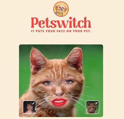Put Human Face on Animal with Petswitch