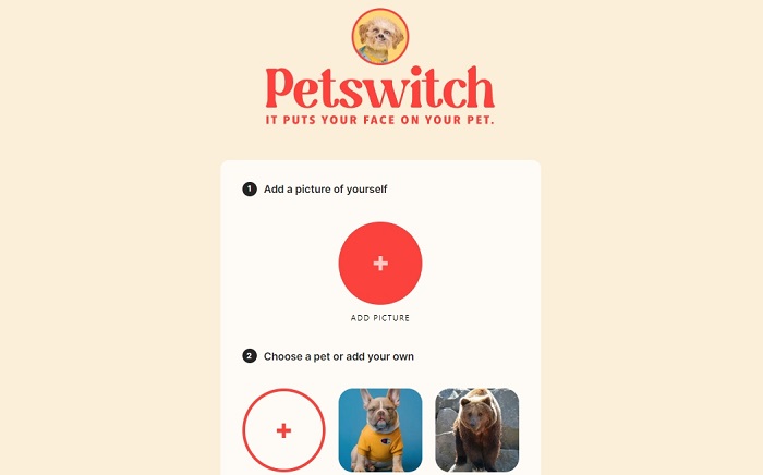 Animal Face Swap Tool - Petswitch
