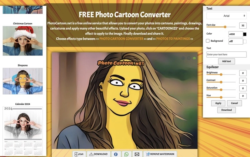 Photo Cartoon Simpsons Face Effect