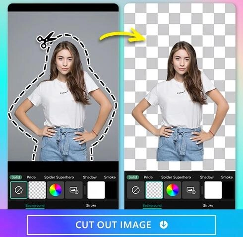 PhotoDirector Cut Out Image