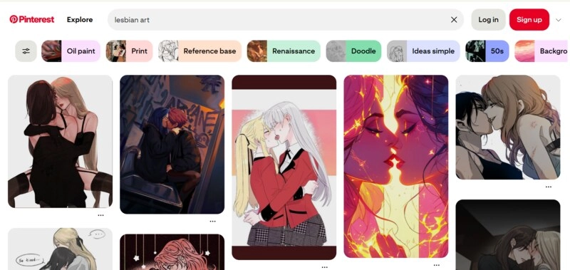 Pinterest Free Lesbian Art Source