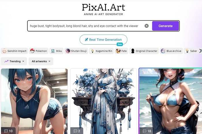 PixAI Sexy AI Art Generator