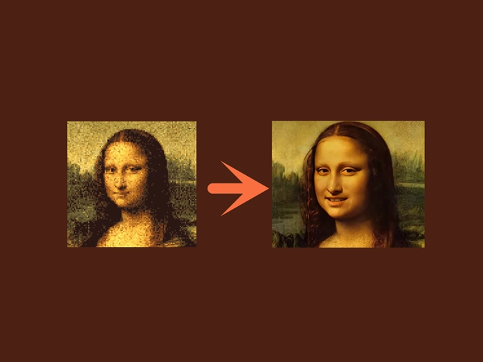 Pixel Mona Lisa Talking Head