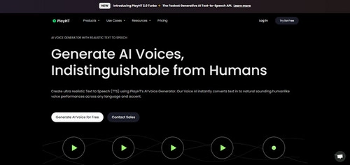 PlayHT AI Text to Speech Voice Generator
