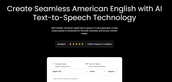 Playht: Professional American English Accent Text-to-Speech Generator
