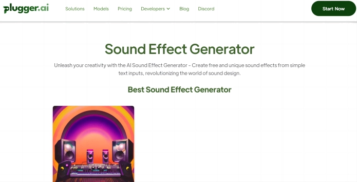 Plugger AI Sound Effect Generator