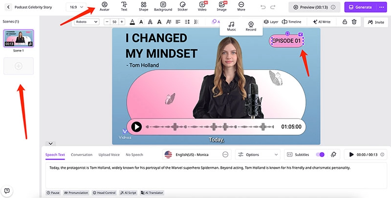 Podcast Template Edit Video