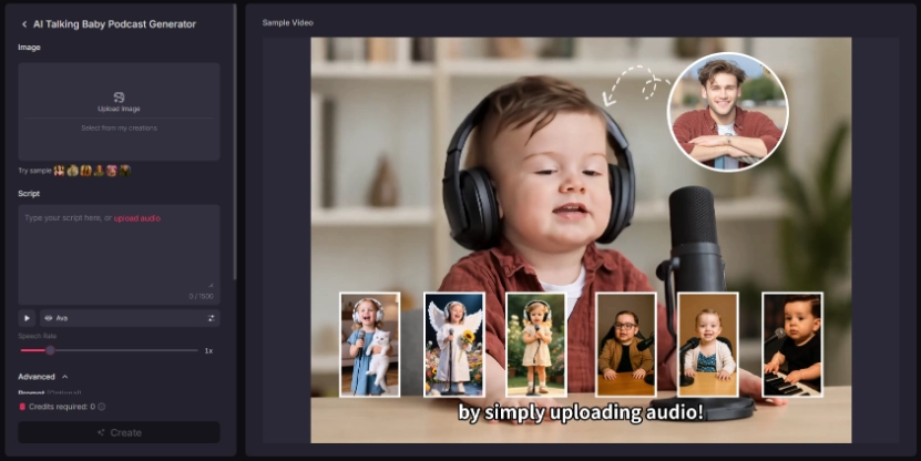 Pollo: AI Create Viral Baby Podcasts in Minutes
