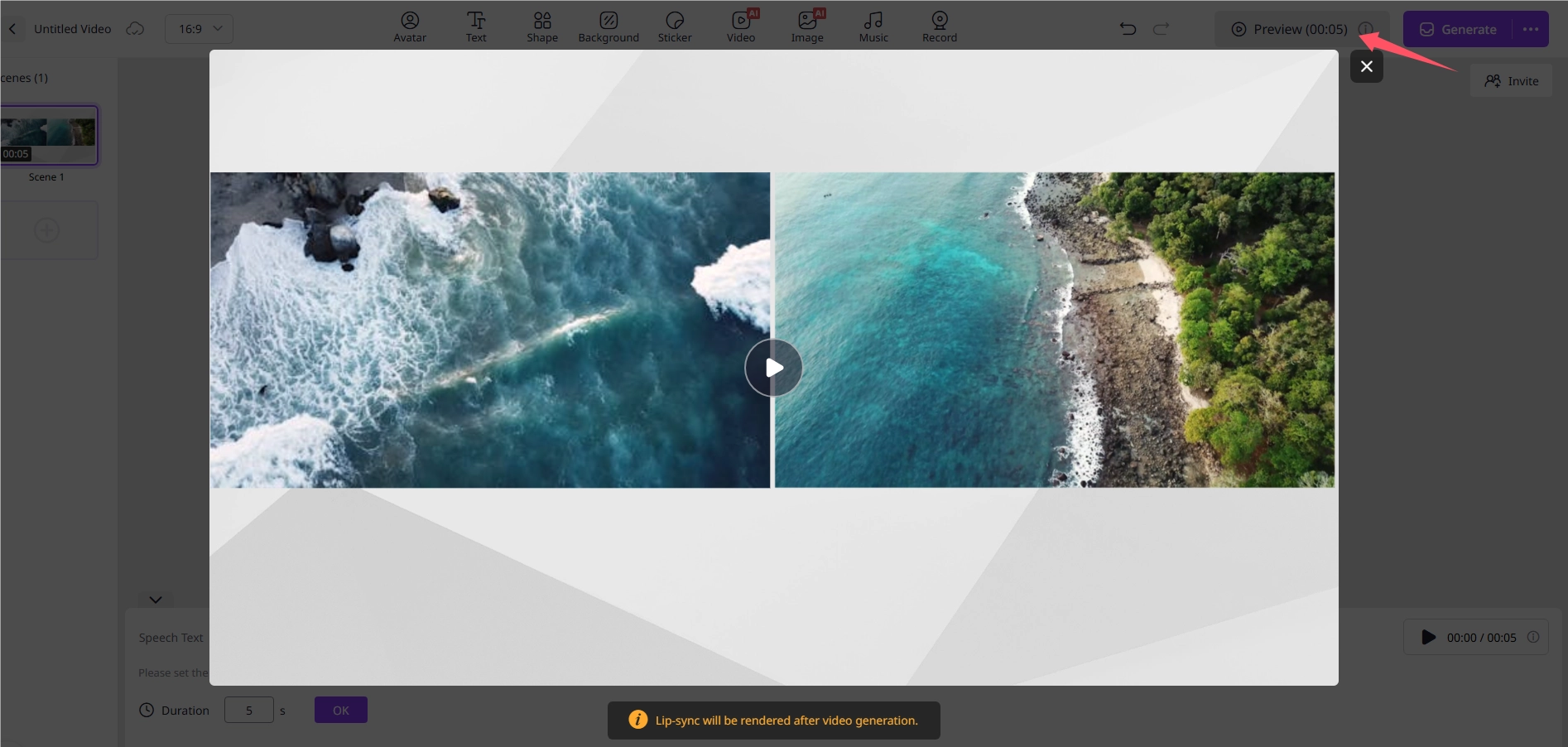 Preview the Edited Video