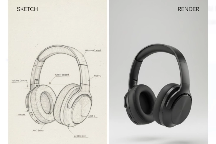 Product Concept to AI Render