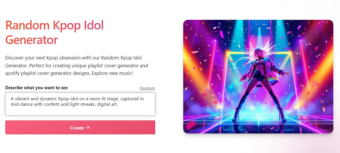 Random Kpop Idol Generator