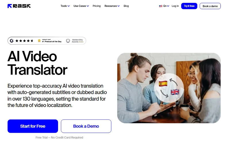 RASK Video Translator with Lip Syncing