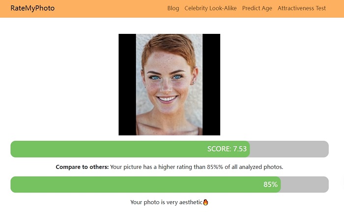 RateMyPhoto AI Face Rater