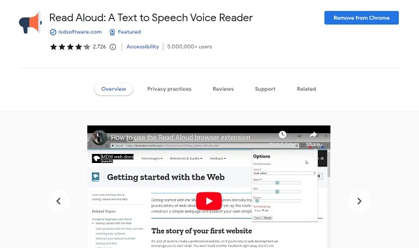 AI Text to Voice Extension - Read Aloud