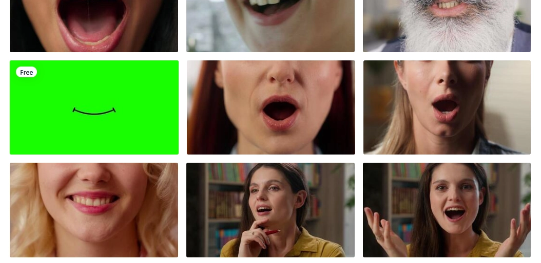 Real Human Mouth Movement Animations