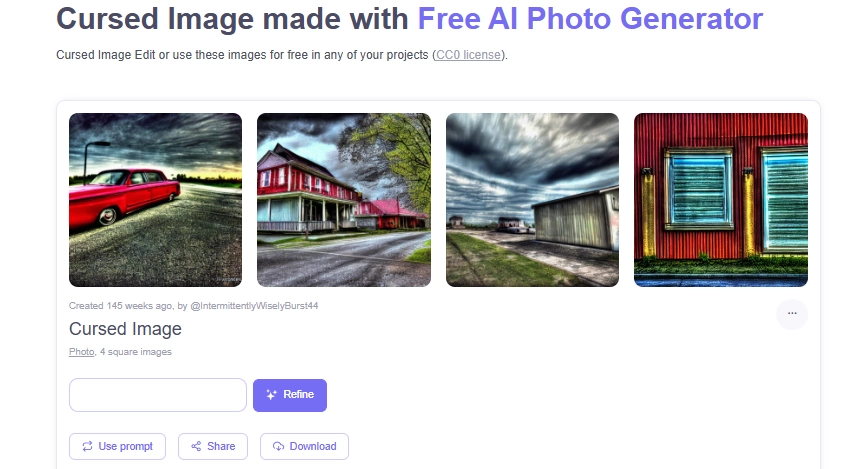 Realistic Cursed AI Image Generator