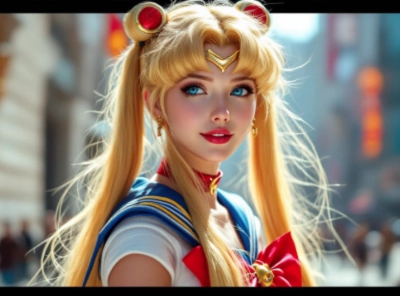 Realistic Sailor Moon AI Image