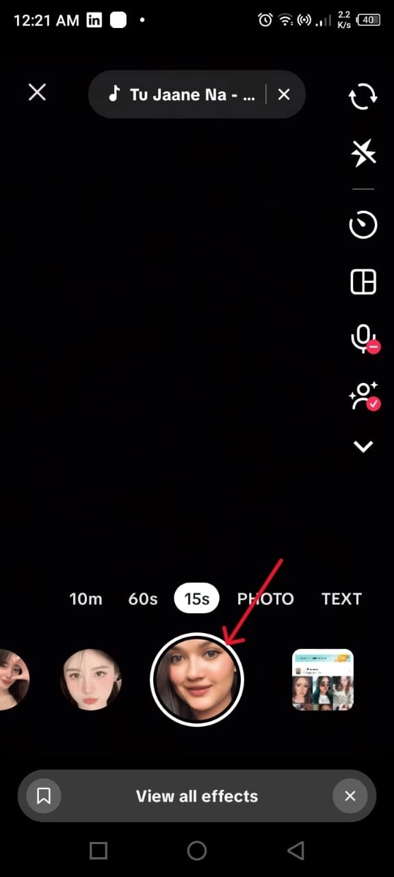 Record Video with the Face Filter