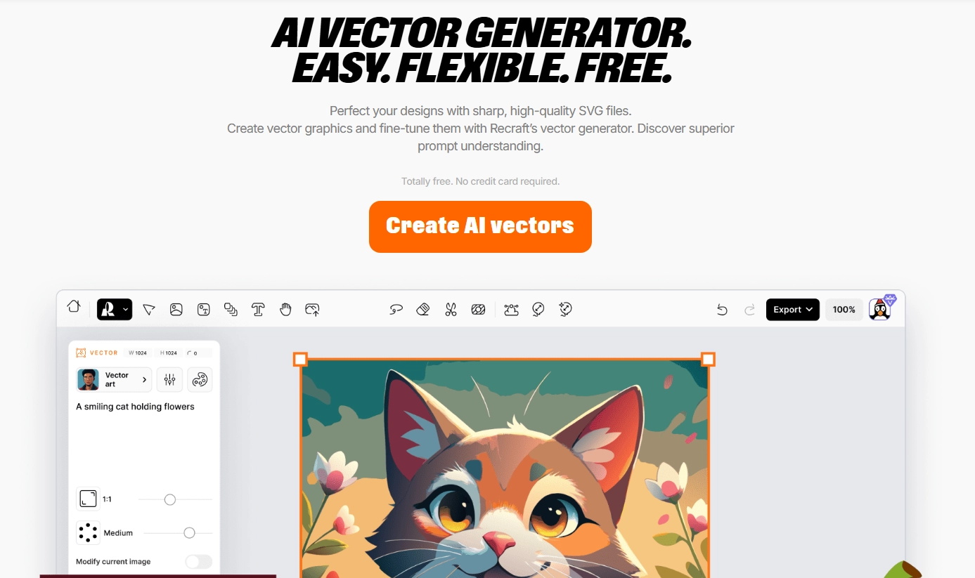 Recraft: Free AI SVG Logo Generator for Professional Brands