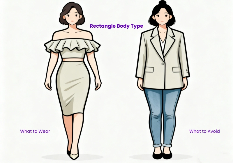 How to Dress for Your Body Type Rectangle